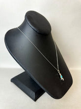 Load image into Gallery viewer, Sterling Sleeping Beauty Turquoise Bird Pendant on 19&quot; Chain
