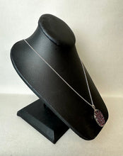 Load image into Gallery viewer, Sterling Tourmaline Cluster Pomegranite Pendant on 20&quot; Chain
