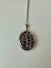 Load image into Gallery viewer, Sterling Tourmaline Cluster Pomegranite Pendant on 20&quot; Chain
