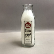 Load image into Gallery viewer, J&amp;J Farms Beatrice Nebraska Milk Bottle (7&quot;)
