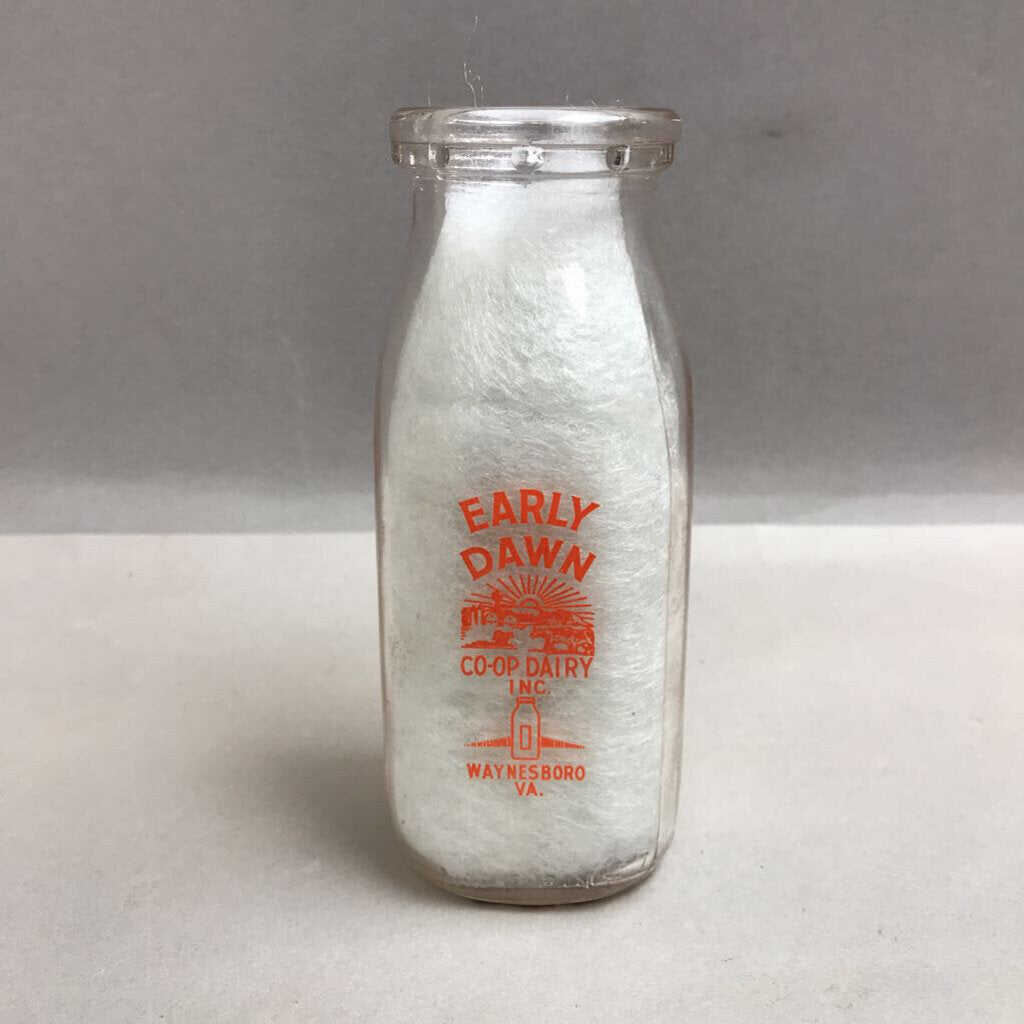 Early Dawn Co-Op Dairy Inc. Waynesboro Virginia Milk Bottle (5