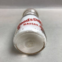 Load image into Gallery viewer, Wood&#39;s Dairy Wausau Wisconsin Milk Bottle (5&quot;)

