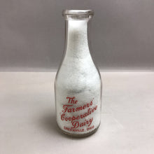 Load image into Gallery viewer, The Farmers Cooperative Dairy Greenville Ohio Milk Bottle (10&quot;)
