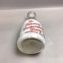 Load image into Gallery viewer, The Farmers Cooperative Dairy Greenville Ohio Milk Bottle (10&quot;)
