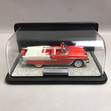 Load image into Gallery viewer, Franklin Mint 1955 Red Chevrolet Belaire Car w/ Display Case (11x6x5)
