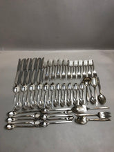 Load image into Gallery viewer, 74 pc Oneida Wm Rogers Brittany Rose Silverplate Flatware Plus Extra
