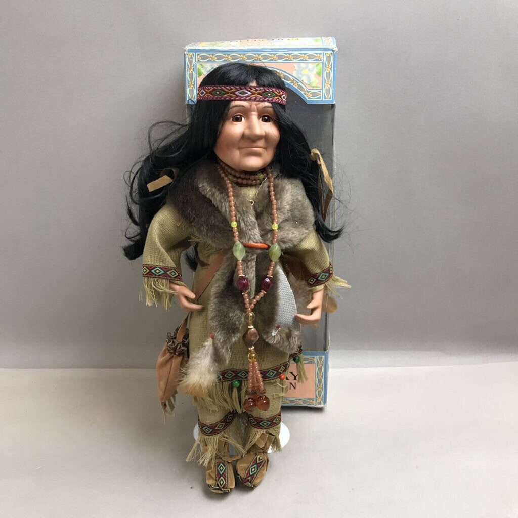 Cathay Collection Native American Porcelain Doll (16