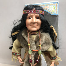 Load image into Gallery viewer, Cathay Collection Native American Porcelain Doll (16&quot;)
