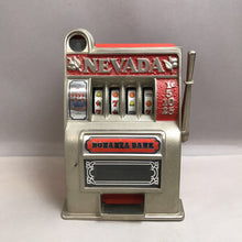 Load image into Gallery viewer, Nevada Bonanza Bank Metal Slot Machine Coin Bank (11x8x7) (As-Is)
