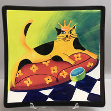 Load image into Gallery viewer, Decorative Cat Plate (9.5x9.5)
