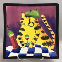 Load image into Gallery viewer, Decorative Cat Plate (9.5x9.5)
