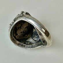 Load image into Gallery viewer, Vintage Navajo Sterling Kingman Turquoise Ring Signed sz 12.5
