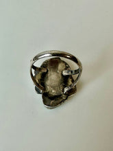Load image into Gallery viewer, Vintage Sterling Turquoise Two-Stone Feather Flourish Ring As-Is sz 8
