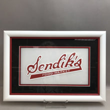 Load image into Gallery viewer, Framed Sendik&#39;s Food Market Repo Sign (13.5x16)
