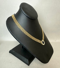 Load image into Gallery viewer, Vintage Park Lane Goldtone Panther Link Black Enamel Rhinestone Necklace (18&quot;)
