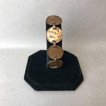 Load image into Gallery viewer, Vintage 1960s 1970s Lucky Penny Link Bracelet (7.5&quot;)
