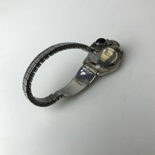 Load image into Gallery viewer, Vintage Watch w/ Native American Sterling Onyx Opal Watch Tips Signed RB (Running, New Battery)
