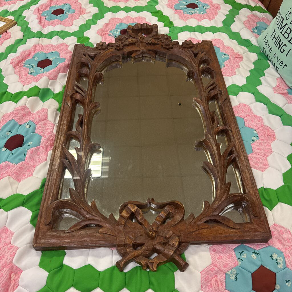 Carved Wood Mirror (41x24)
