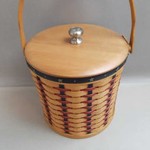 Load image into Gallery viewer, Longaberger Proudly American Ice Bucket Basket (~9x9x9)
