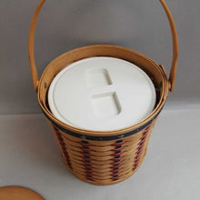 Load image into Gallery viewer, Longaberger Proudly American Ice Bucket Basket (~9x9x9)
