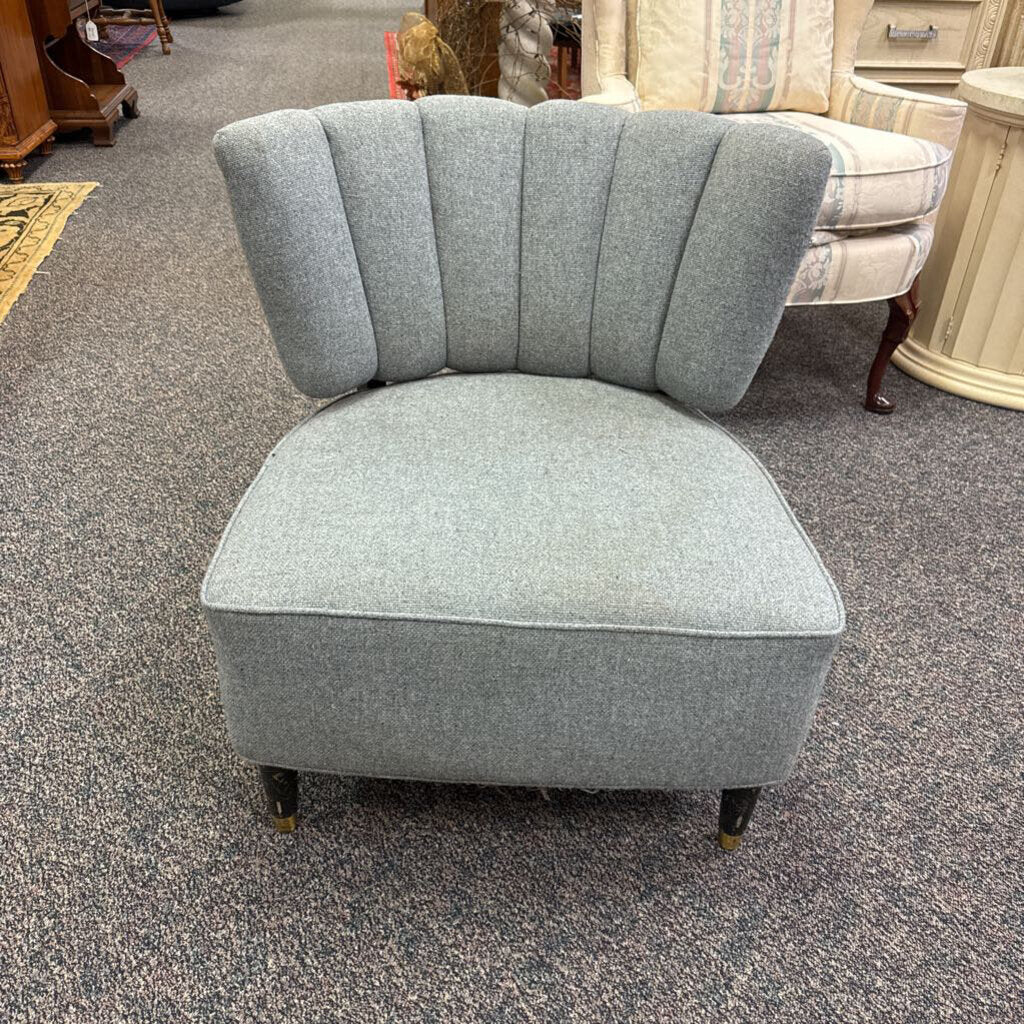 Gray Upholstered Chair (28x27x30)