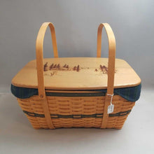 Load image into Gallery viewer, Longaberger Family Picnic Basket (1999) (10x20x15)
