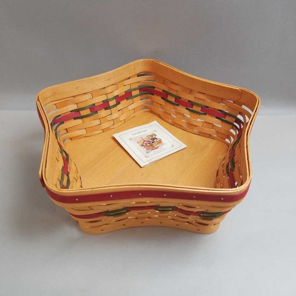 Longaberger Holiday Hostess Shining Star Basket (~5x14x14)