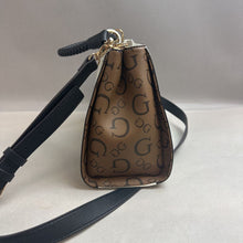 Load image into Gallery viewer, Guess Ivory Combo Pebbled Faux Leather Averi Satchel Purse (8x12.5x5&quot;)
