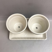 Load image into Gallery viewer, Longaberger Early Blossoms Flower Pots &amp; Tray (4x8.5x5.5)
