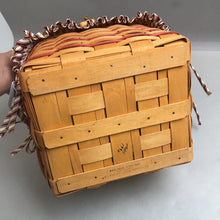 Load image into Gallery viewer, Longaberger Red Remembrance Basket (~8.5x10x9)
