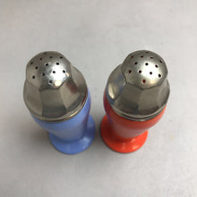 Load image into Gallery viewer, Vintage Moderntone Hazel Atlas Salt &amp; Pepper Shakers Milk Glass Ribbed (3&quot;)
