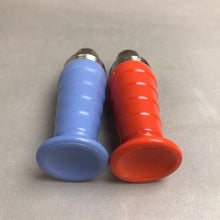 Load image into Gallery viewer, Vintage Moderntone Hazel Atlas Salt &amp; Pepper Shakers Milk Glass Ribbed (3&quot;)
