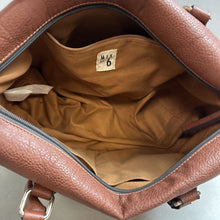 Load image into Gallery viewer, Mix No 6 Brown Faux Leather Handbag Purse w/ Crossbody Strap As-Is (9x16x6&quot;)
