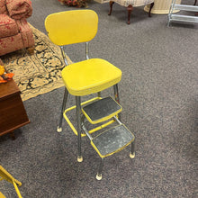 Load image into Gallery viewer, Vintage Yellow Stool (35x15x16)
