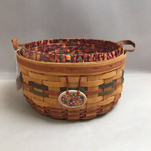 Load image into Gallery viewer, Longaberger Shades of Autumn Basket of Plenty #15563 (1995) (~6.5x12x12)
