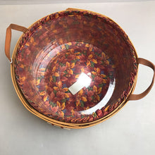Load image into Gallery viewer, Longaberger Shades of Autumn Basket of Plenty #15563 (1995) (~6.5x12x12)
