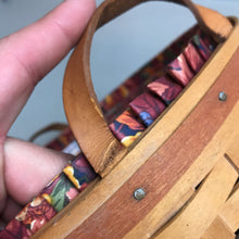 Load image into Gallery viewer, Longaberger Shades of Autumn Basket of Plenty #15563 (1995) (~6.5x12x12)
