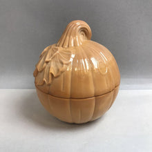 Load image into Gallery viewer, Longaberger Milk Glass Pumpkin Swirl Dish #96102 (~6.5x6x6)
