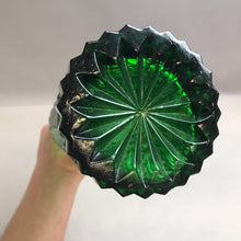 Load image into Gallery viewer, Vintage Green Glass Italian 'Ravioli' Decanter Bottle (17.5")

