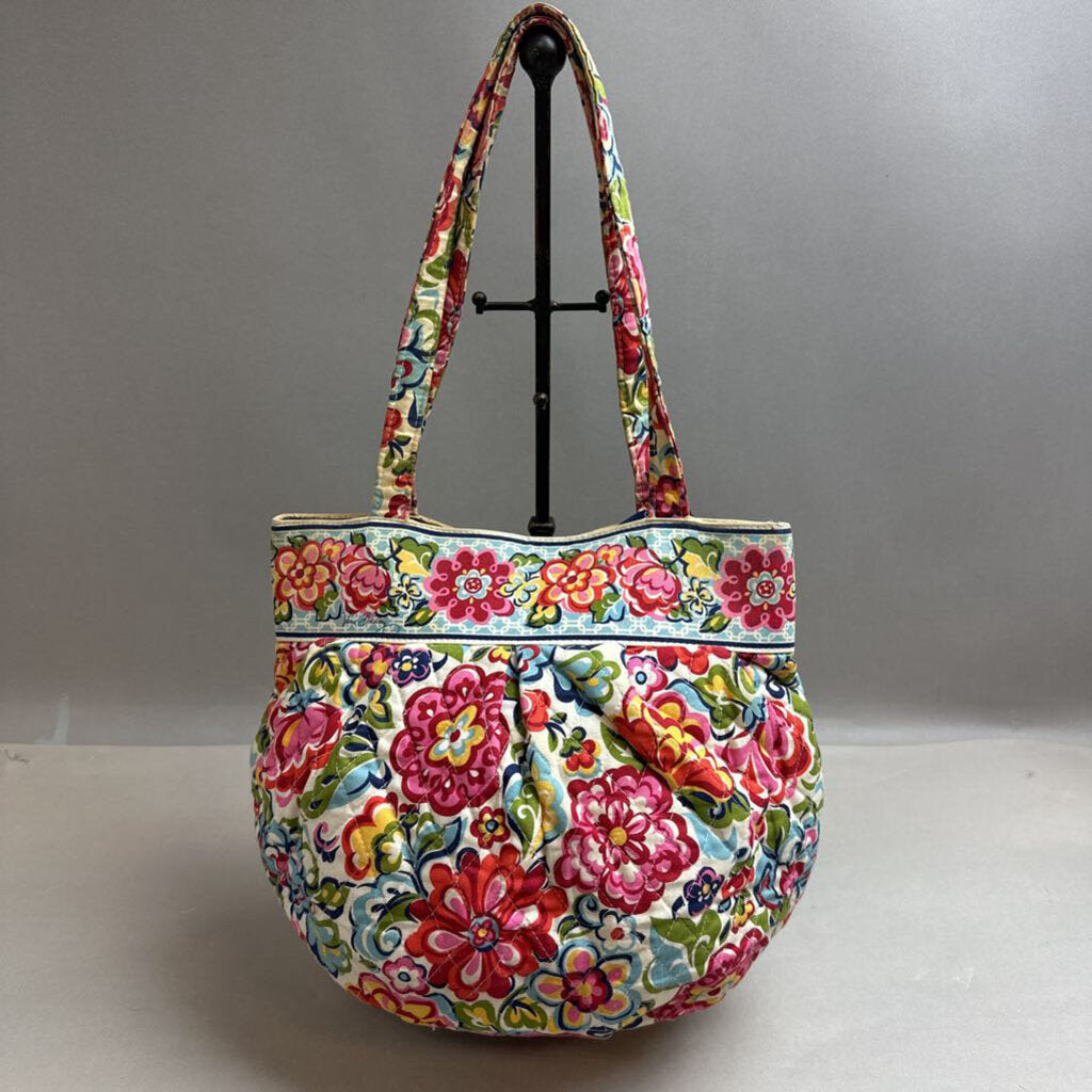 Vera Bradley Hope Garden Floral Quilted Tote Purse (11x14x4