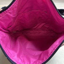 Load image into Gallery viewer, Vera Bradley Navy Flamingo Print Quilted Crossbody Purse (11x11x2&quot;)
