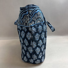 Load image into Gallery viewer, Vera Bradley Blue Calypso Print Tic Tac Tote Purse (15x18x6&quot;)
