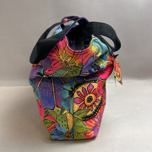 Load image into Gallery viewer, Laurel Burch Multicolor Floral Embroidered Sequin Detail Tote Purse NWT (15x20x6&quot;)
