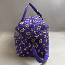 Load image into Gallery viewer, Vera Bradley Simply Violet Paisley Print Quilted Weekender Bag NWT (13x18x9&quot;)
