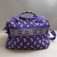 Load image into Gallery viewer, Vera Bradley Simply Violet Paisley Print Quilted Weekender Bag NWT (13x18x9&quot;)
