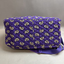 Load image into Gallery viewer, Vera Bradley Simply Violet Paisley Print Quilted Weekender Bag NWT (13x18x9&quot;)
