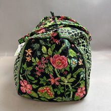 Load image into Gallery viewer, Vera Bradley Black Pink Botanica Print Quilted Large Duffel Bag NWT (12x22x12&quot;)
