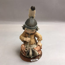 Load image into Gallery viewer, Vintage Giuseppe Armani Indian Boy with Peace Pipe (8&quot;)
