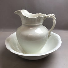 Load image into Gallery viewer, Vintage Alfred Meakin White Pitcher &amp; Basin (11&quot;)
