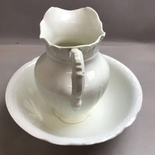 Load image into Gallery viewer, Vintage Alfred Meakin White Pitcher &amp; Basin (11&quot;)
